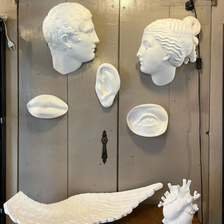 Seletti Memorabilia Museum Discobolo Head male with porcelain decoration Buy on Shopdecor SELETTI collections