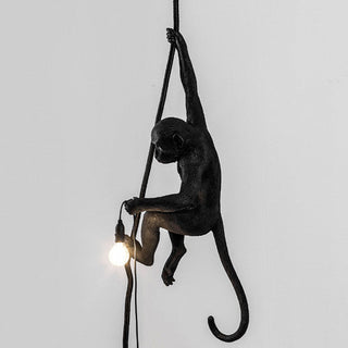 Seletti Monkey Lamp With Rope ceiling lamp black Buy on Shopdecor SELETTI collections