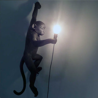 Seletti Monkey Lamp Hanging Left Hand wall lamp black Buy on Shopdecor SELETTI collections