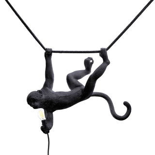 Seletti The Monkey Lamp Swing suspension lamp black Buy on Shopdecor SELETTI collections
