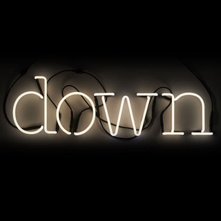 Seletti Neon Art Down wall light letter white Buy on Shopdecor SELETTI collections