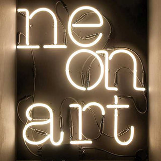 Seletti Neon Art 4 wall light letter white Buy on Shopdecor SELETTI collections