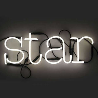 Seletti Neon Art Star wall light letter white Buy on Shopdecor SELETTI collections