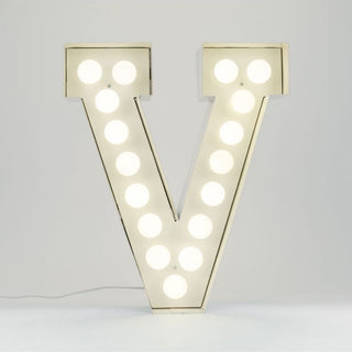Seletti Vegaz Letter V white Buy on Shopdecor SELETTI collections