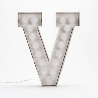 Seletti Vegaz Letter V white - Buy now on ShopDecor - Discover the best products by SELETTI design
