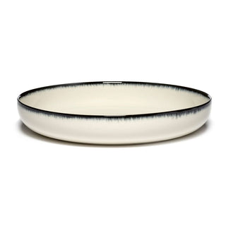 Serax Dé high plate diam. 24 cm. off white/black var A - Buy now on ShopDecor - Discover the best products by SERAX design
