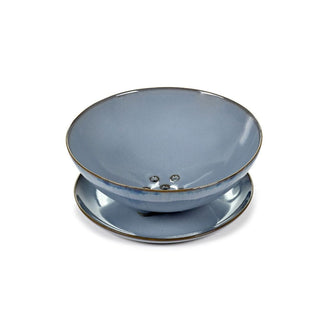 Serax Terres De Rêves colander with underplate light blue diam. 14.5 cm. Buy on Shopdecor SERAX collections