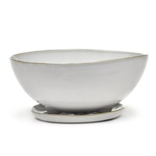 Serax Terres De Rêves colander with underplate light grey diam. 23.5 cm. Buy on Shopdecor SERAX collections