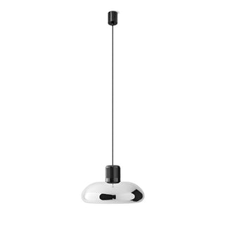 Stilnovo Trepiù suspension lamp LED diam. 40 cm. Stilnovo Trepiù Chrome/Black - Buy now on ShopDecor - Discover the best products by STILNOVO design