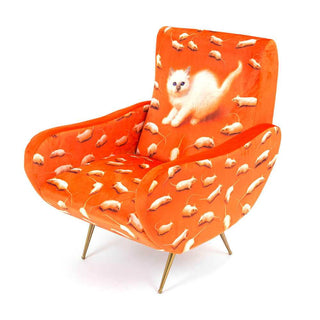 Seletti Toiletpaper Armchair Kitten - Buy now on ShopDecor - Discover the best products by TOILETPAPER HOME design