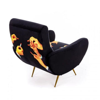 Seletti Toiletpaper Armchair Lipsticks Black Buy on Shopdecor TOILETPAPER HOME collections