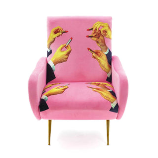Seletti Toiletpaper Armchair Pink Lipsticks Buy on Shopdecor TOILETPAPER HOME collections