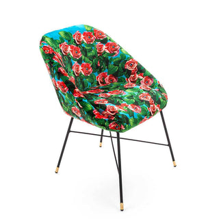 Seletti Toiletpaper Padded Chair Roses - Buy now on ShopDecor - Discover the best products by TOILETPAPER HOME design