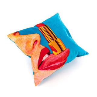 Seletti Toiletpaper Pillow Tongue Buy on Shopdecor TOILETPAPER HOME collections