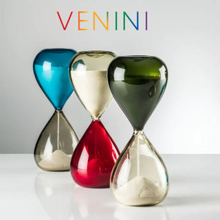 Venini Clessidra 420.06 hourglass apple green-straw yellow h. 25 cm. Buy on Shopdecor VENINI collections