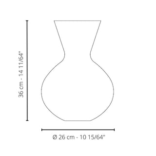 Venini Idria 706.42 opaline vase h. 36 cm. Buy on Shopdecor VENINI collections