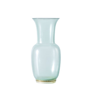 Venini Satin 706.38 satin vase rio green/crystal with gold leaf h. 30 cm. Buy on Shopdecor VENINI collections