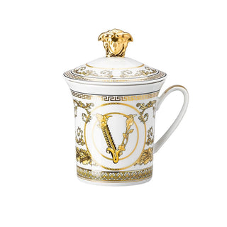 Versace meets Rosenthal 30 Years Mug Collection Virtus Gala White mug with lid Buy on Shopdecor VERSACE HOME collections