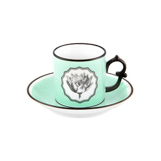 Vista Alegre Herbariae coffee cup and saucer green - Buy now on ShopDecor - Discover the best products by VISTA ALEGRE design