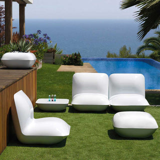 Vondom Pillow beach chair/sunlounger white by Stefano Giovannoni - Buy now on ShopDecor - Discover the best products by VONDOM design