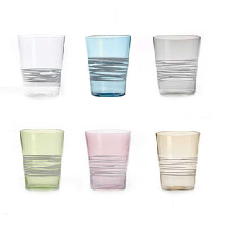 Zafferano Filante Set 6 tumblers in 6 different colours - Buy now on ShopDecor - Discover the best products by ZAFFERANO design