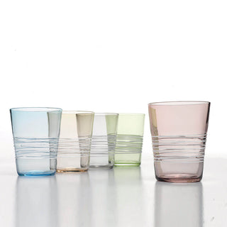 Zafferano Filante Set 6 tumblers in 6 different colours - Buy now on ShopDecor - Discover the best products by ZAFFERANO design