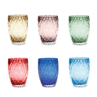 Zafferano Losanghe Set 6 tumblers in different colours Buy on Shopdecor ZAFFERANO collections