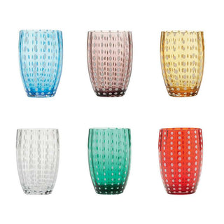 Zafferano Perle Set 6 tumblers in 6 different colours - Buy now on ShopDecor - Discover the best products by ZAFFERANO design